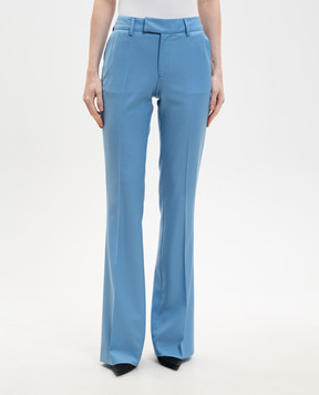 Jacob Lee Blue wool flared pants WP0008SS26BS