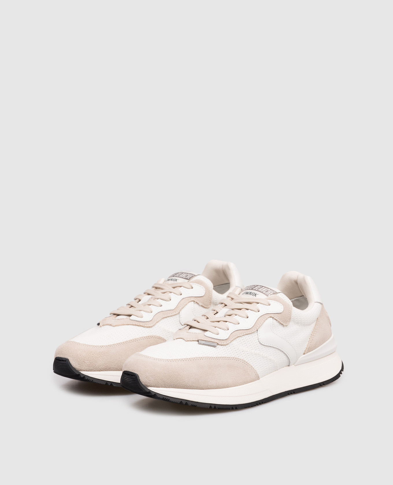White QWARK EASY combination sneakers Voile Blanche 2