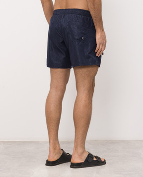 Iceberg Blue printed swim shorts ICE26MBS03