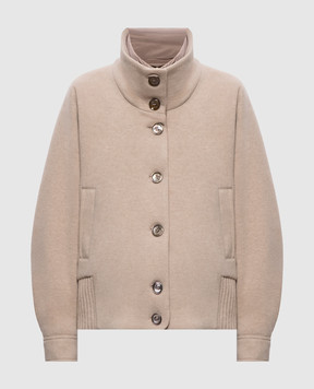 MooRER Beige HILSA wool and cashmere down jacket HILSAMRO