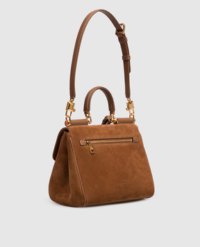 Dolce&Gabbana Brown suede bag My Sicily BB7781BO903