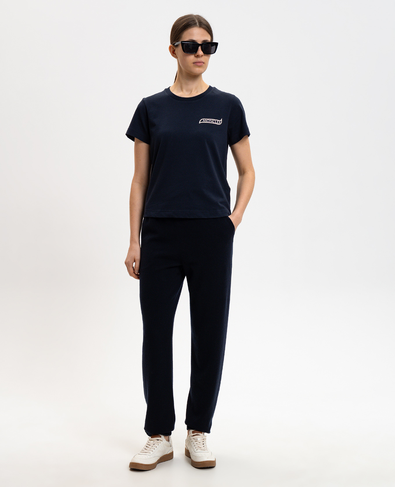 

Blue T-shirt with logo Moncler