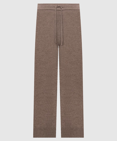 Beige ZINCO wool and cashmere pants