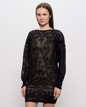 Twinset Black dress with a pattern 262TF3030