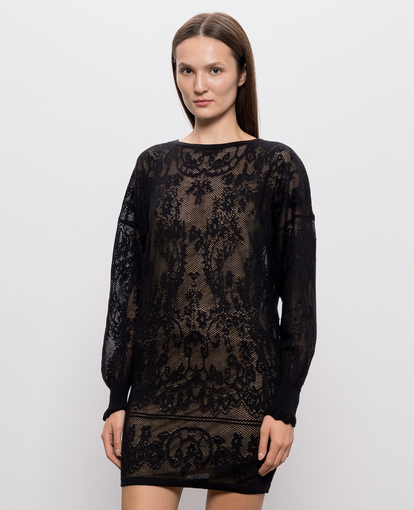 Black dress with a pattern Twinset 3