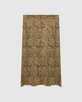 Ermanno Scervino Golden skirt with crystals D492O701CTZJO