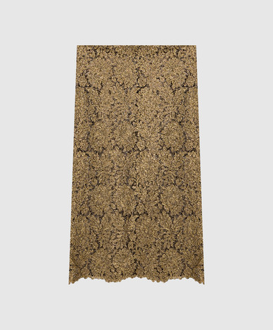 Golden skirt with crystals