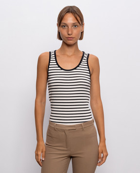 Max Mara Weekend MULTIK ivory ribbed T-shirt WKDMULTIK