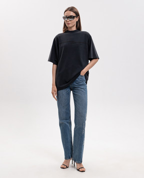 Alexander Wang Black t-shirt with logo print UCC3261926w