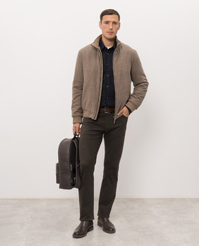 Kiton Blue wool shirt UMCBUBAK0141I
