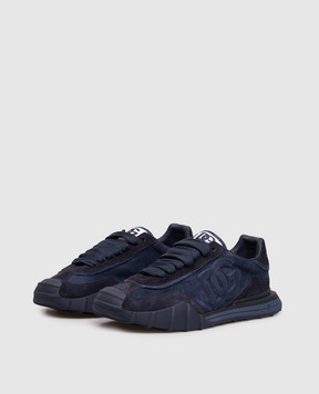 Dolce&Gabbana Dg Athletic blue suede sneakers CS2384A0836