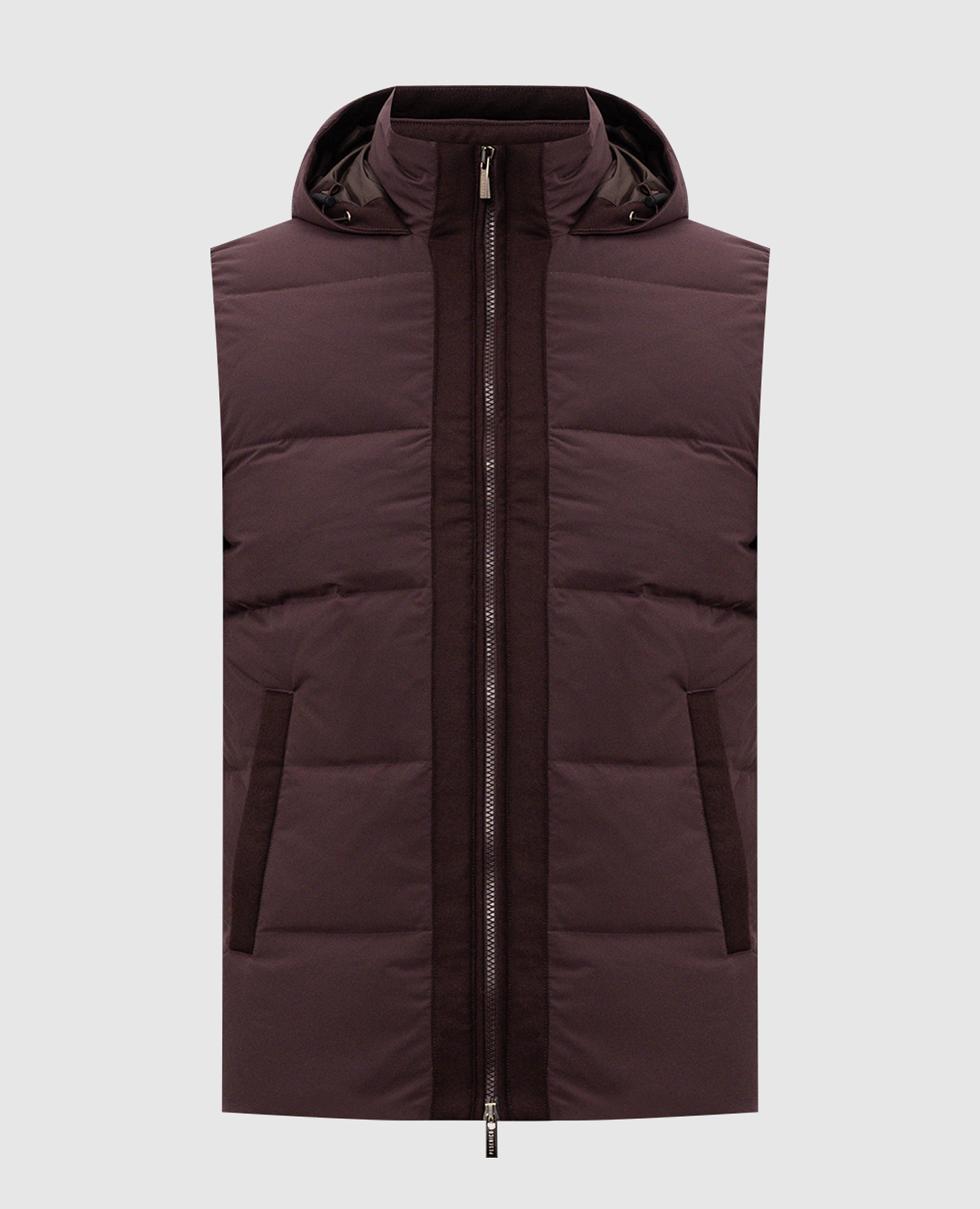 Burgundy down vest