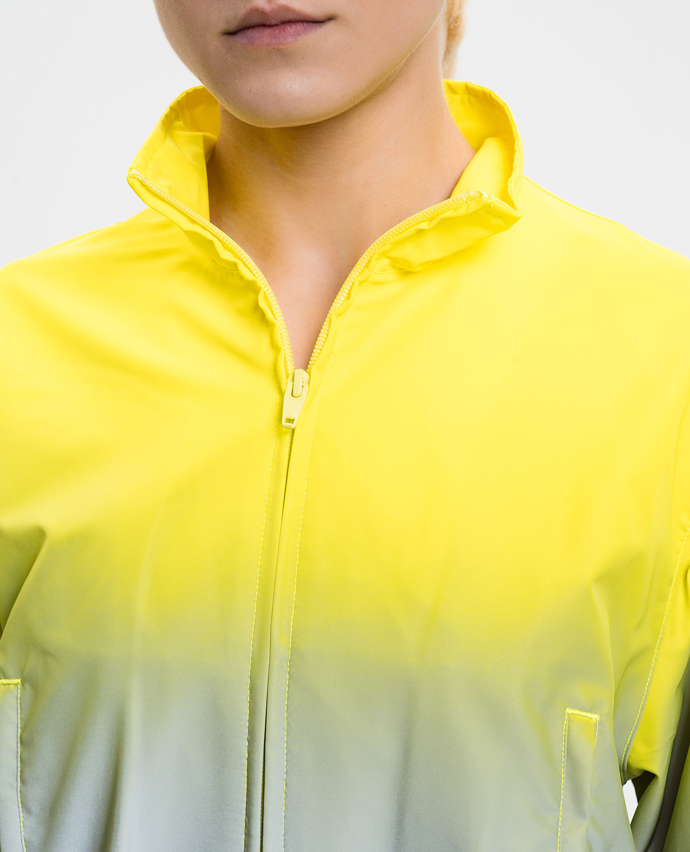 

Gradient effect sports jacket Alexander Wang, Yellow