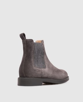 Doucal's Grey suede chelsea boots DD8923BRUGUF252