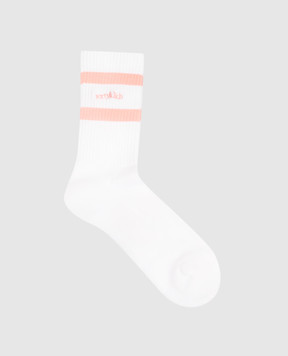 Sporty & Rich White socks with logo embroidery AC026712300WH91