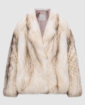 Rindi Ivory fox fur coat 034VO026