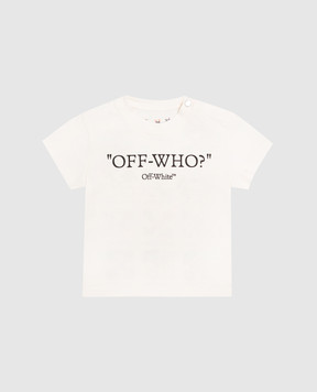 Off-White Children's ivory Multilogo T-shirt 44BXB001F26J002