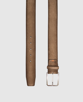 Santoni Brown suede belt CM40VC003C07EACD
