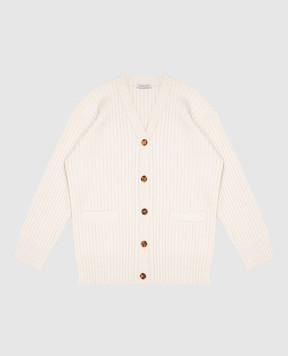 Dolce&Gabbana Children's beige wool cardigan L5KWNYJDVNE812+