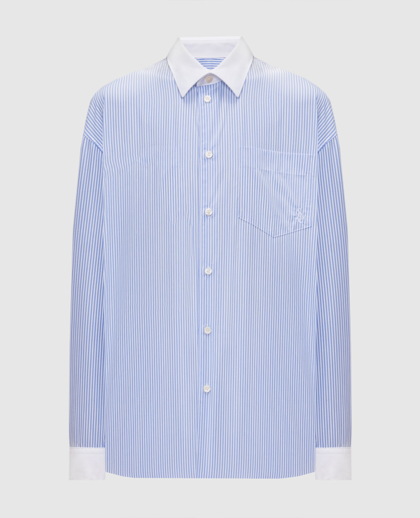 Blue striped shirt