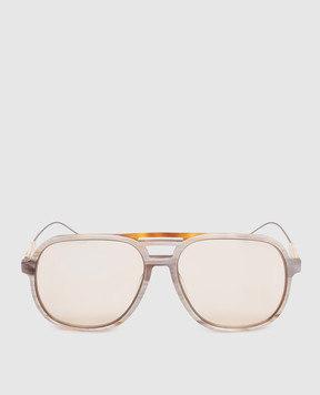 Brunello Cucinelli Sartorial Sunset Monogram Engraved Sunglasses MOCMULTS38