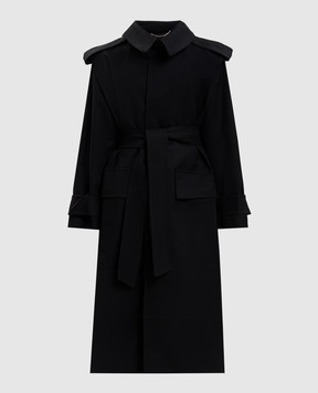 Victoria Beckham Philippa black trench coat 1426WCT005793E
