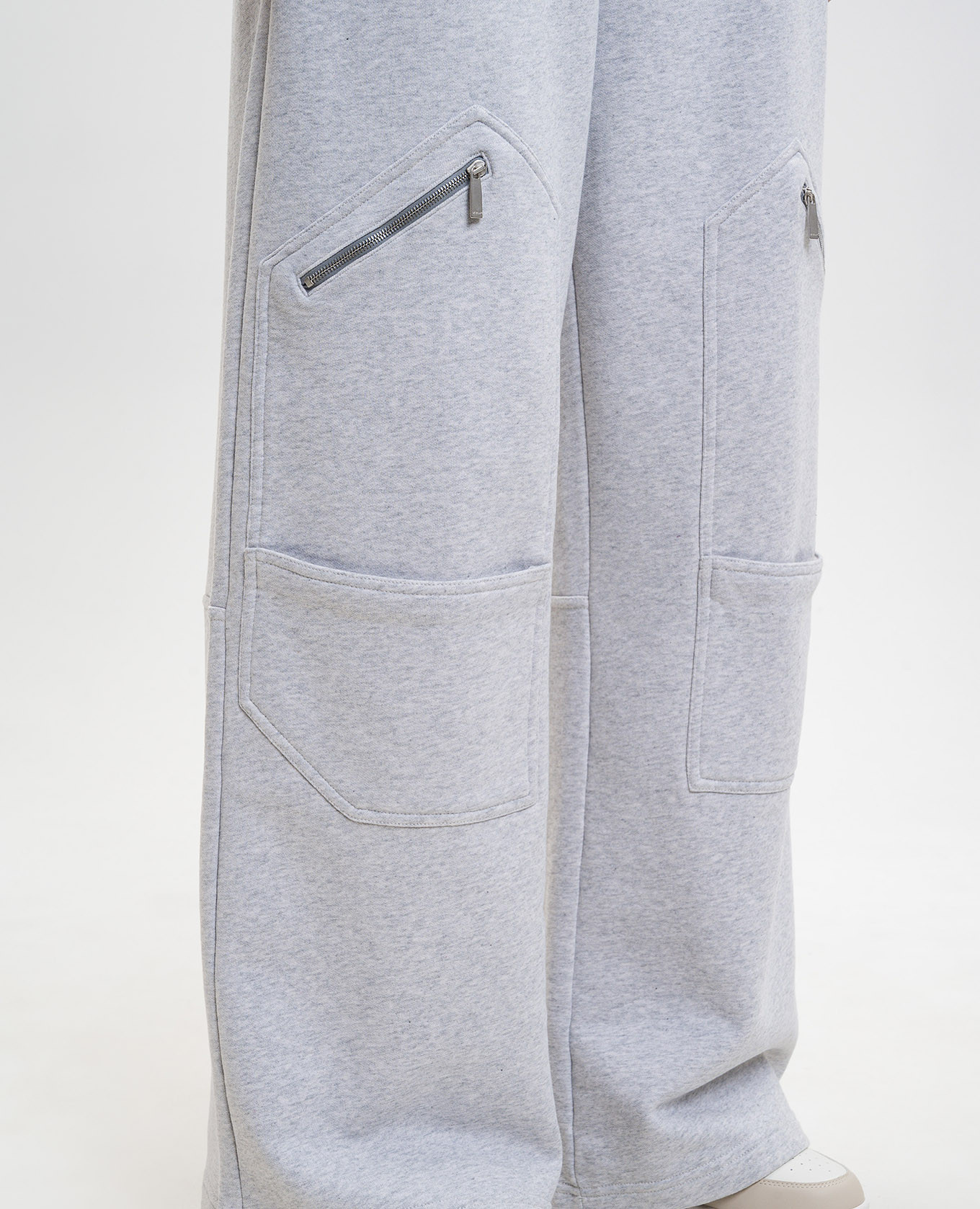 Bookish Big grey melange cargo pants Off-White 5