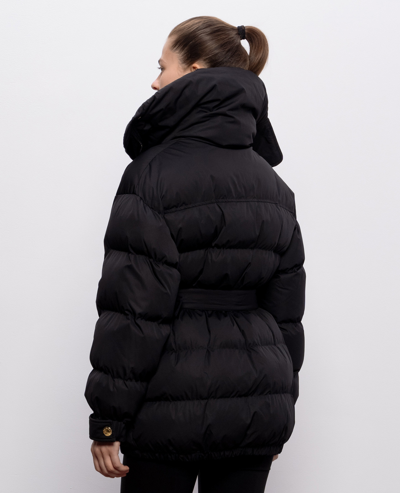 Black jacket with belt Balmain 4