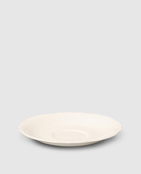 Geminiano Cozzi 1765 White porcelain saucer for teacup Burano SKBBU081000