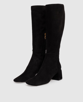 Sergio Rossi Black suede Convex boots B17040MCAZ01