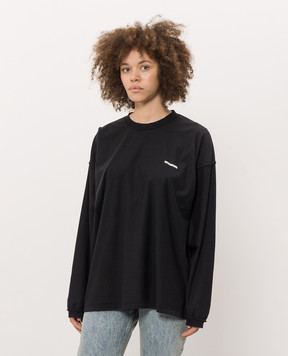 Vetements Black long sleeve with inside-out effect MH27LS219B