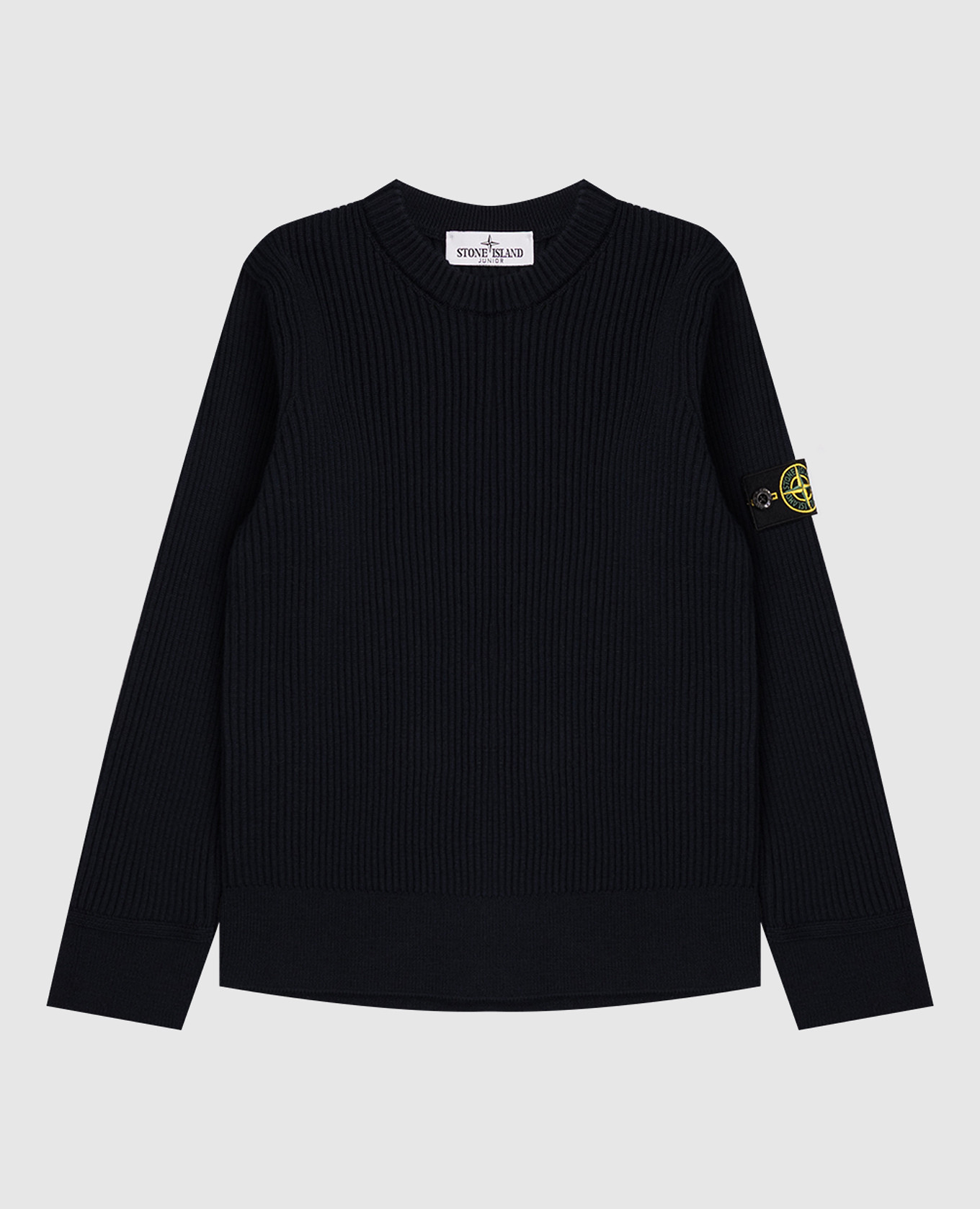 

Children's blue wool sweater with logo Stone Island