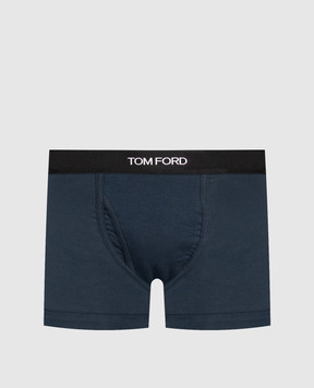 Tom Ford Blue boxer briefs with logo pattern T4LC31040