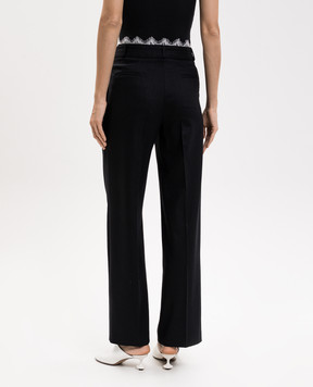 Loulou de Saison Black SAUL wool and cashmere pants SAUL