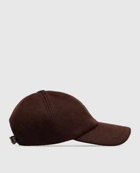 Max Mara ORDINE brown cashmere cap MXAORDINE