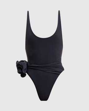 Magda Butrym Gray swimsuit with appliqué SWIMSUIT01801526