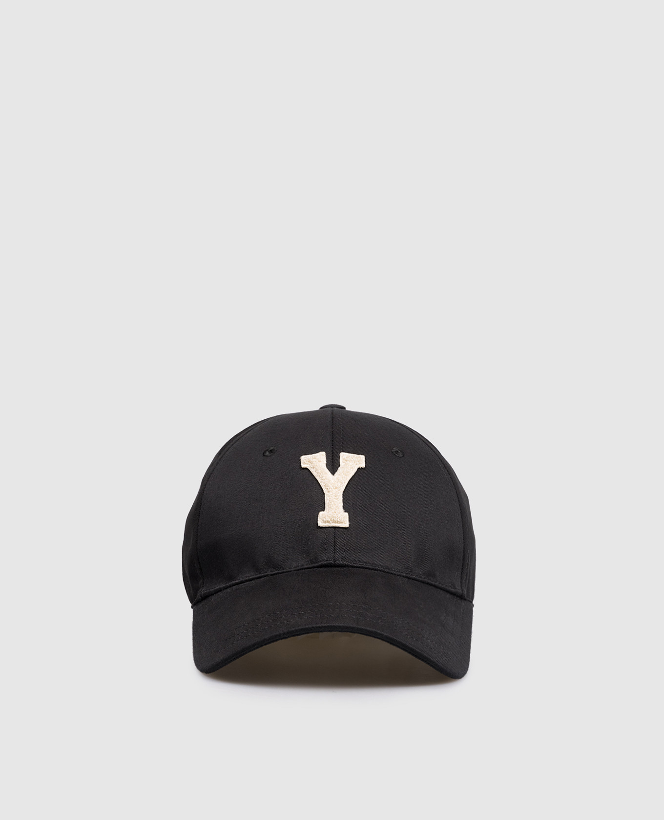 

Black Varsity Cap with Monogram Patch Saint Laurent