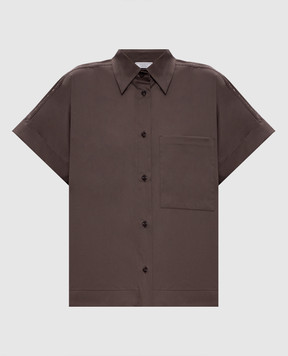 Peserico Brown shirt with lapels A0686201979