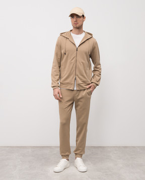 ISAIA Beige sports jacket with silk MFRE18J0372