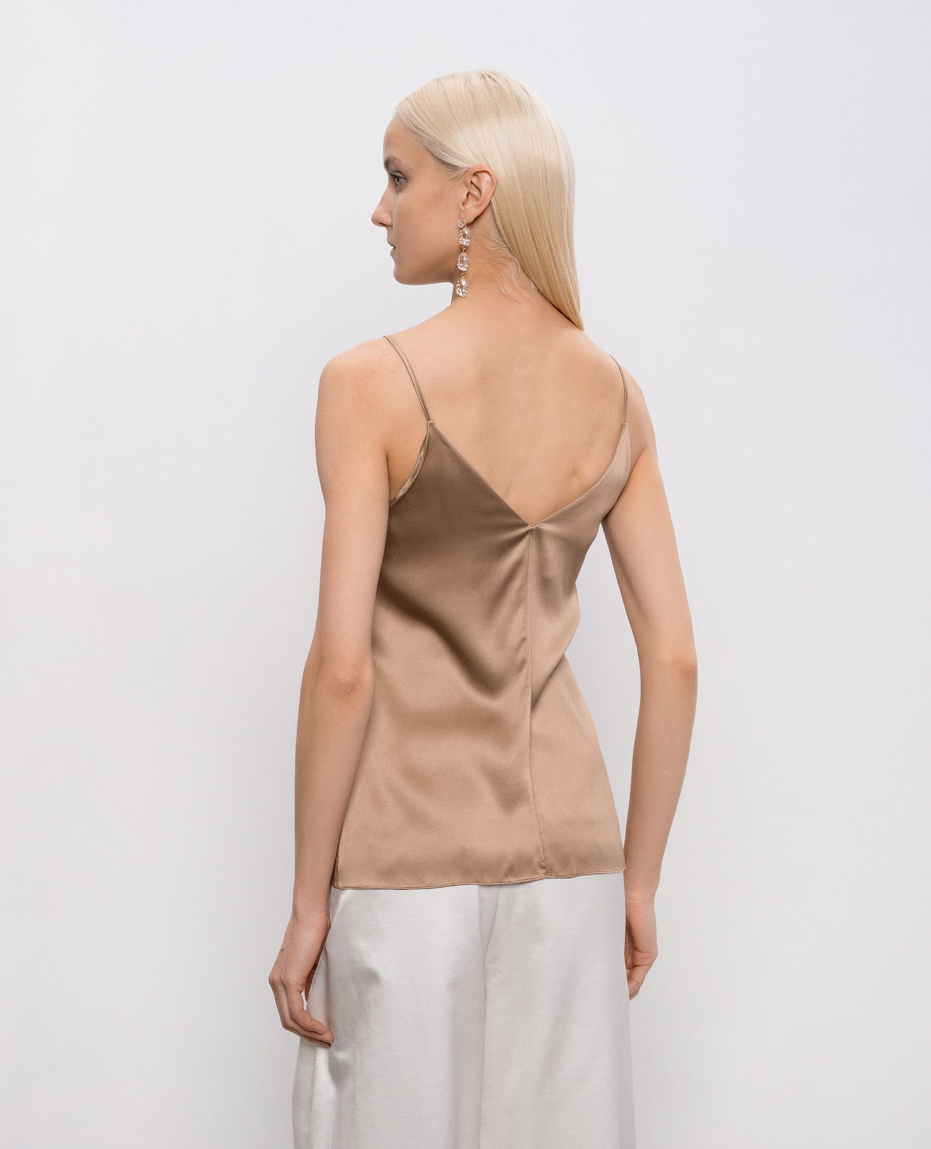 

Brown silk T-shirt Brunello Cucinelli