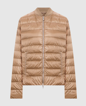 Peserico Brown down jacket with chain A241132200G