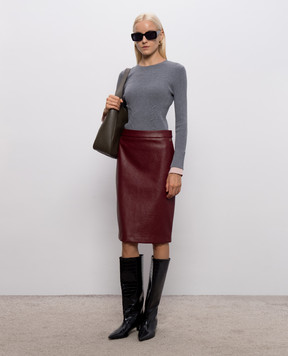 Twinset Burgundy skirt 262AP2293