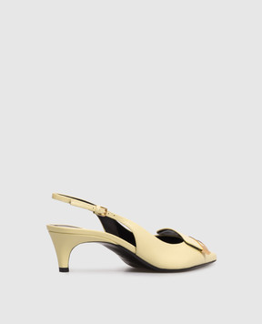 Sergio Rossi Yellow leather slingbacks Sr Evolv B14500MMVN13