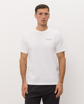 Sporty & Rich White T-shirt with logo print TO11984300WH01