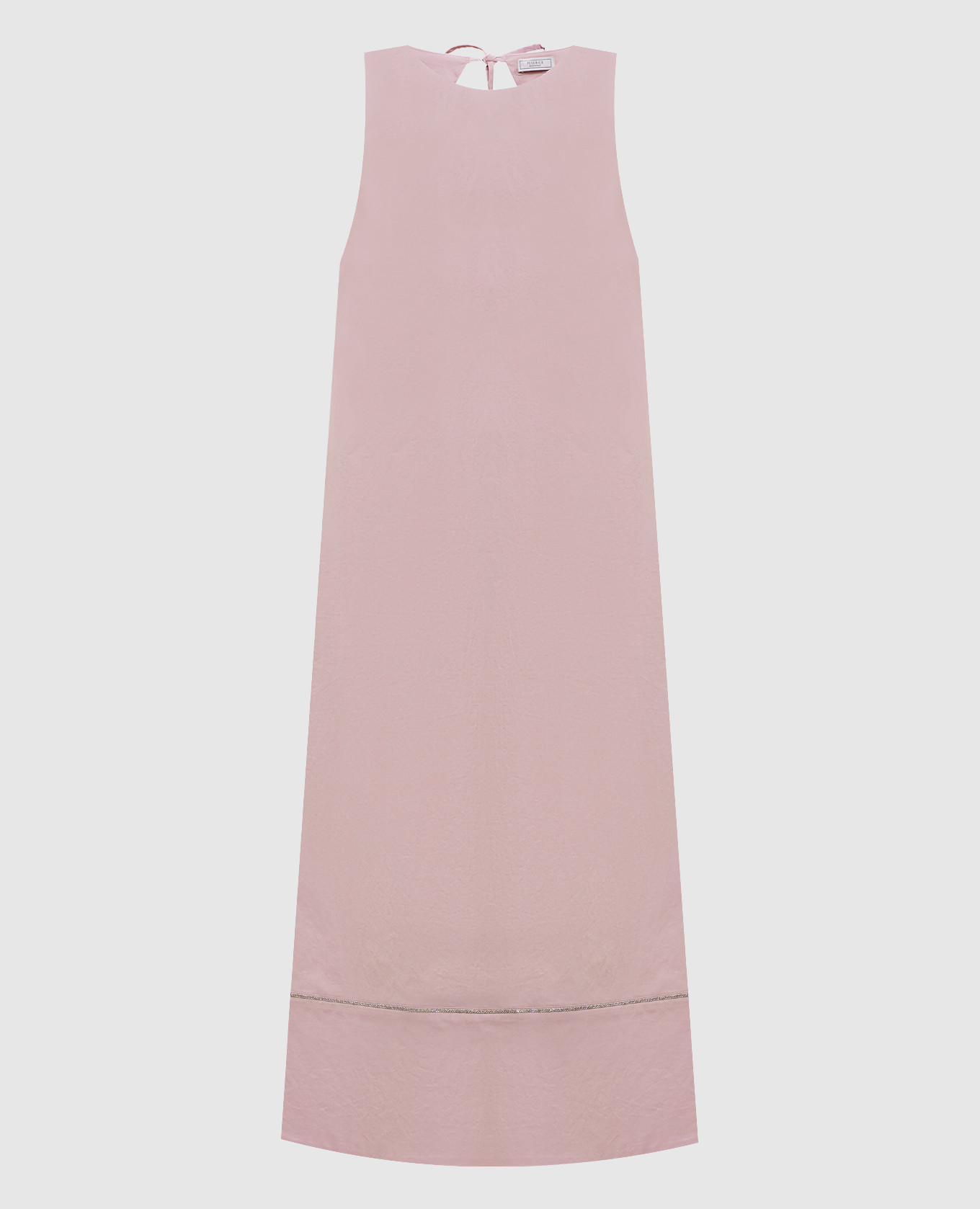 Pink dress with monil chain