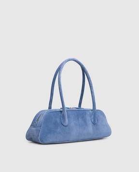 Magda Butrym Brigitte blue suede bag BRIGITTETRAPEZES902426