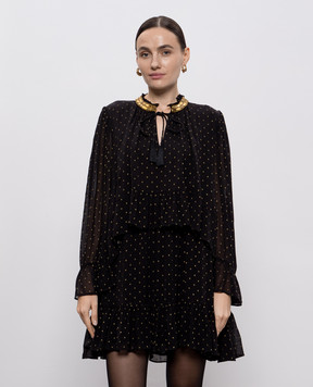 Twinset Black polka dot dress 252TS2281