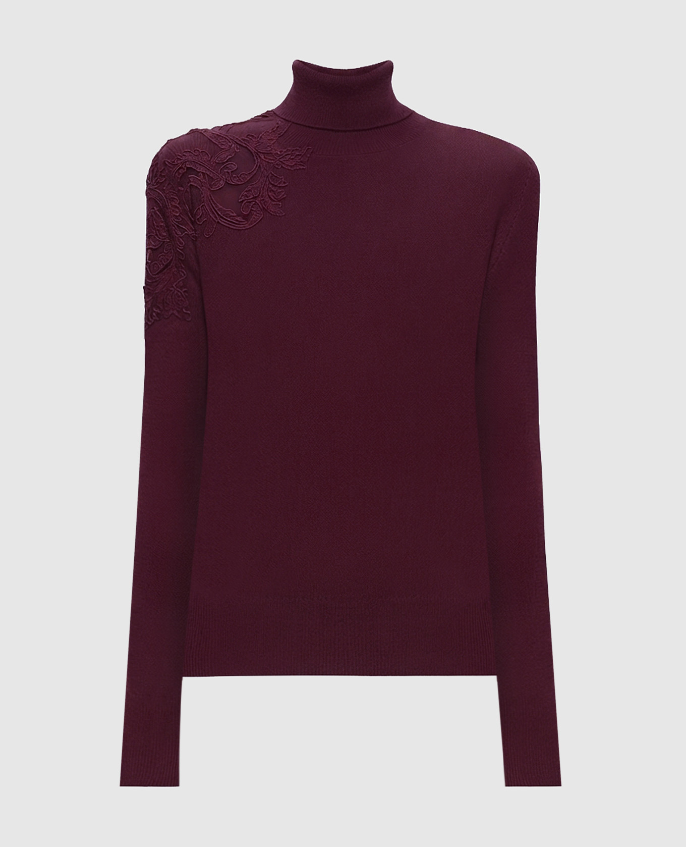 Burgundy cashmere turtleneck