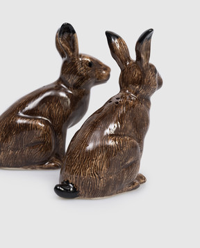 Quail Ceramics Brown ceramic spice set Hare 1350