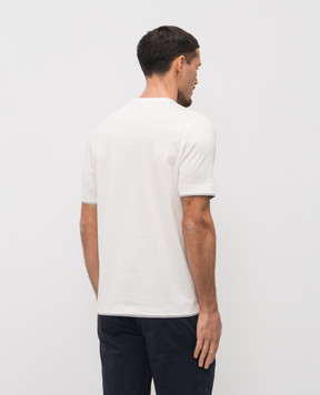 Enrico Mandelli White T-shirt with logo 3K050A5684